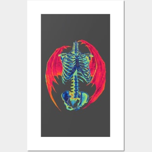 Gradient Skeleton Posters and Art